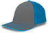 Pacific Headwear Trucker Flexfit® Cap, Size S/M (404M), Color 'GraphiteNeonBlueGraphite'